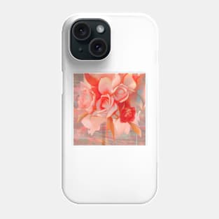 Cascading Coral Roses Phone Case