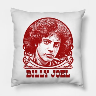 Billy Joel / / Retro Style Faded Look Design Pillow