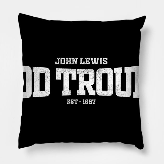 John lewis "good trouble" est 1987 Pillow by Aldebaran