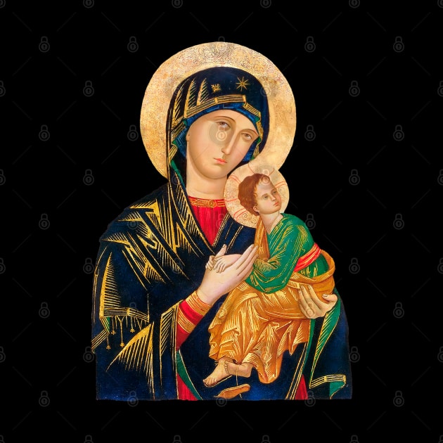 Our Lady of Perpetual Help (transparent background design) by Brasilia Catholic