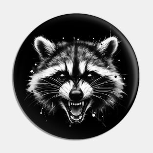 Angry raccoon Pin