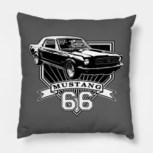 66 Mustang Coupe Pillow