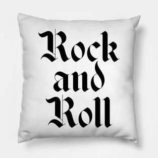 Rock and roll logo Pillow