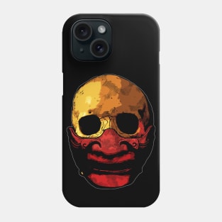 Skully Boy Samurai Half Mask Phone Case