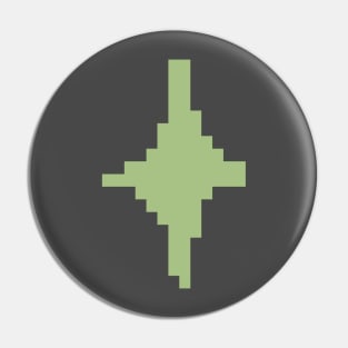 Green Sparkle Pixel Art Pin