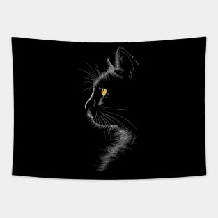 Cat Silhouette Tapestry