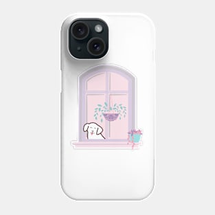 Smiling Labrador at the Window Phone Case