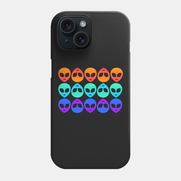 Psychedelic Rave EDM Aliens Phone Case by MeatMan