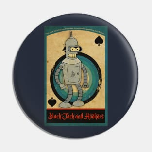 Black Jack Lucky Card Pin