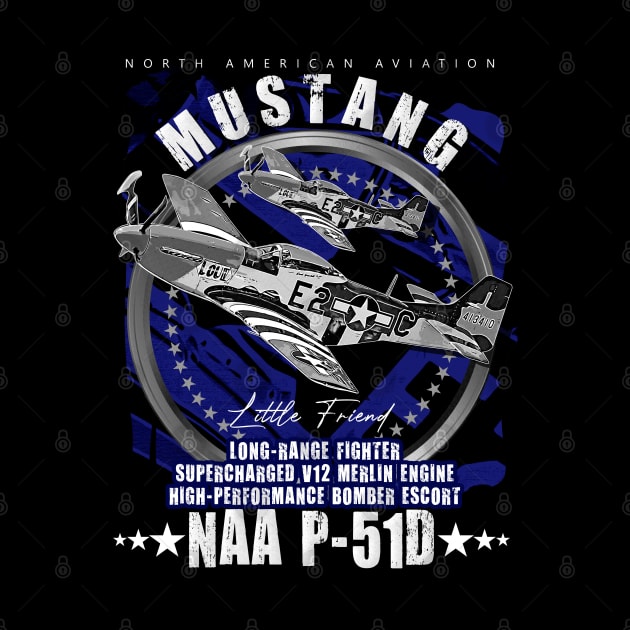 P-51 Mustang | North American Aviation WW2 P51 Fighter Plane by aeroloversclothing