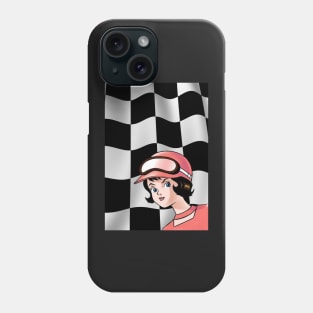 Trixie Speed Racer Checkered Flag! Phone Case