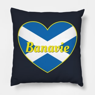 Banavie Scotland UK Scotland Flag Heart Pillow