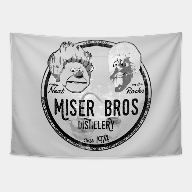 Miser Bros. Distillery T-Shirt Tapestry by daddy1243