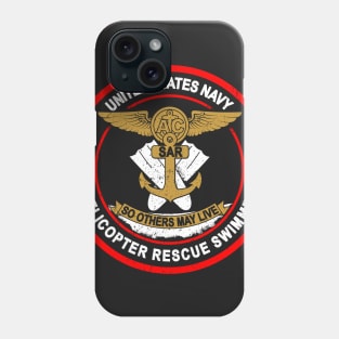 Helicopter Search and Rescue Swimmer - So Others May Live Phone Case