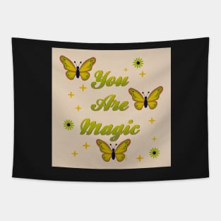 You are Magic - Retro Lime Tapestry
