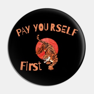 Save like the power of a tiger Pin