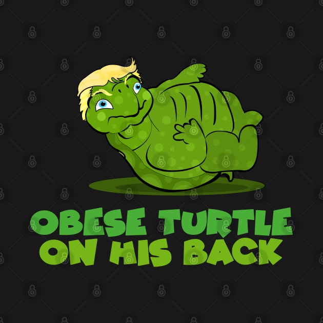 Obese Turtle on his back by Brash Ideas