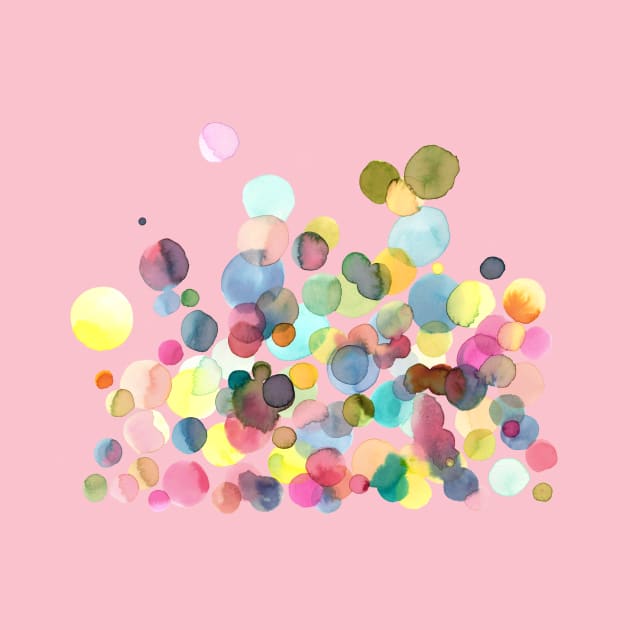 Colorful Watercolor Dots by ninoladesign