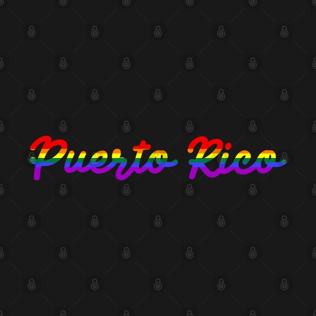 Puerto Rico Pride Rainbow Flag LGBT by Scar