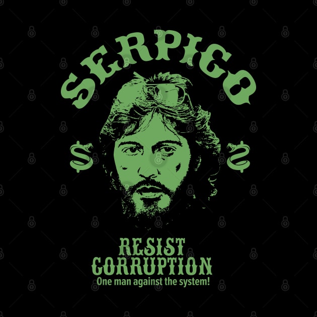 Serpico: A Badge of Integrity - Al Pacino Inspired T-Shirt by Boogosh