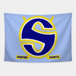 Retro Minnesota Fighting Saints WHA Hockey Tapestry