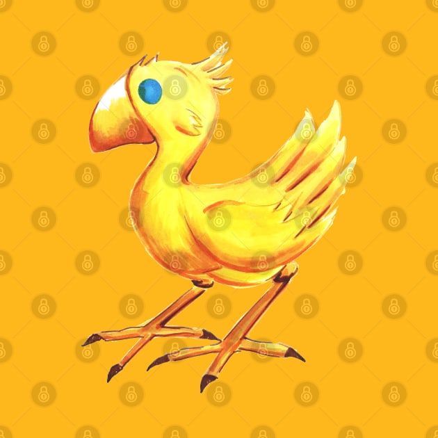 chocobo bird by jorge_lebeau