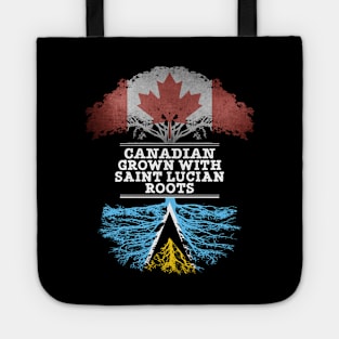 Canadian Grown With Saint Lucian Roots - Gift for Saint Lucian With Roots From Saint Lucia Tote