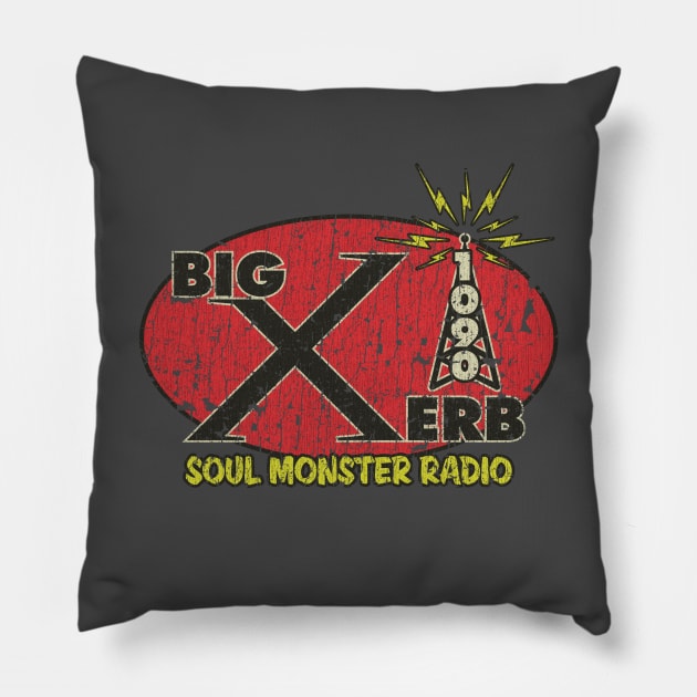 XERB 1090 AM Radio 1965 Pillow by JCD666