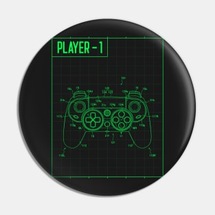 Player 1 Gaming Controller Pin