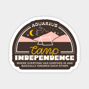 Aquarius Camp Independence Magnet