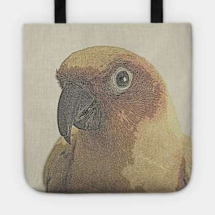 Muted sun Conure Art Tote