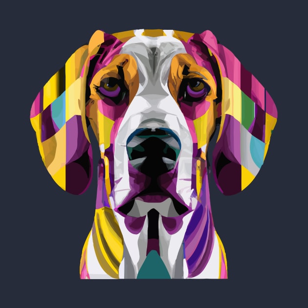 American Foxhound Dog Stencil by Furrban