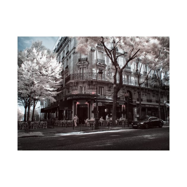 Montmarte Cafe in Infra-Red by LukeDavidPhoto