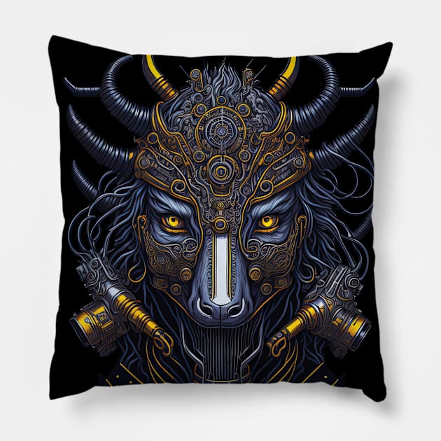 Electric Sheep Pillow by Houerd