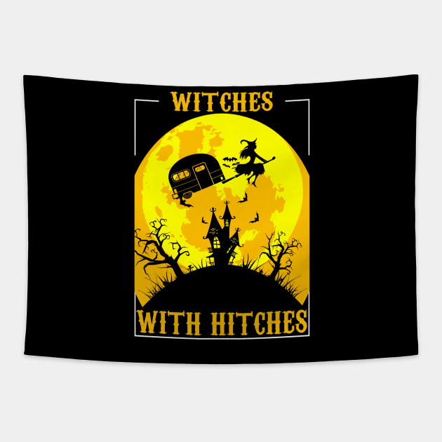 witches with hitches Tapestry by Magic Arts