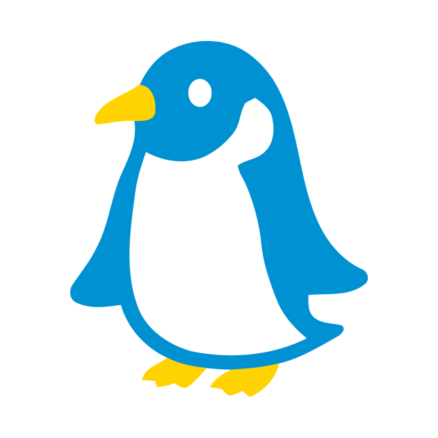 Baby Blue Penguin Emoticon by AnotherOne