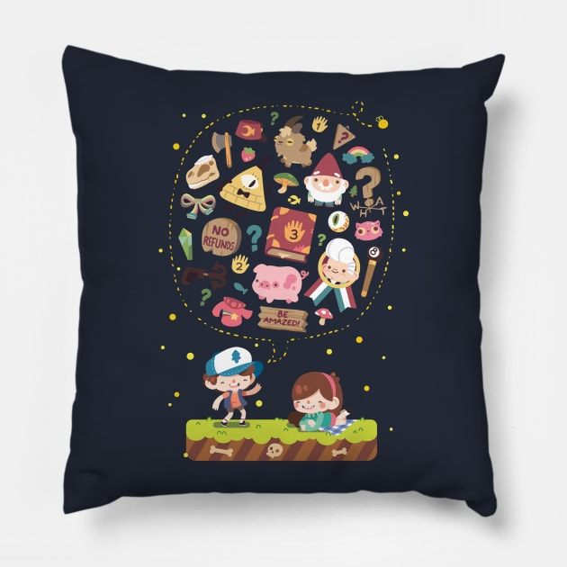 LATE NIGHT STORIES Pillow by milkbun