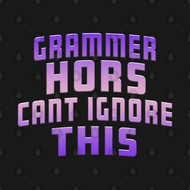 Grammer Hors Cant Ignore This Purple by Shawnsonart