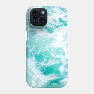 Sea waves turquoise Phone Case