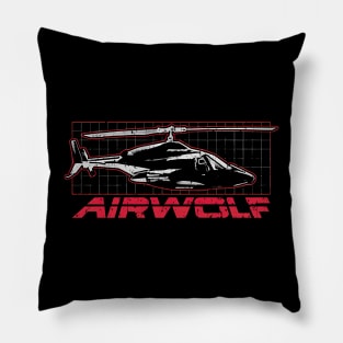 Helicopter Airwolf Pillow