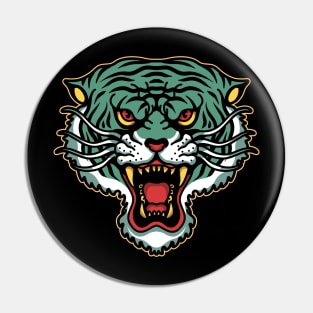 tiger head Pin