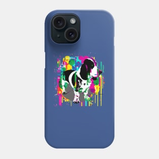 Basset Hound Dog 90s Retro Vintage Artwork Phone Case