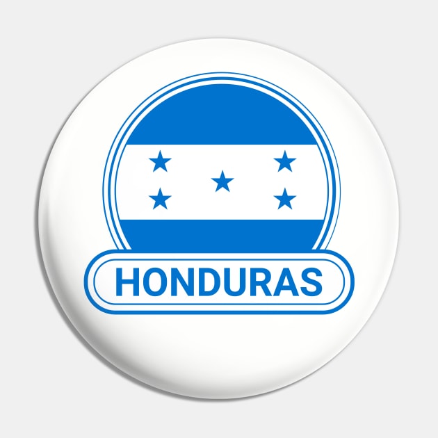 Honduras Country Badge - Honduras Flag Pin by Yesteeyear