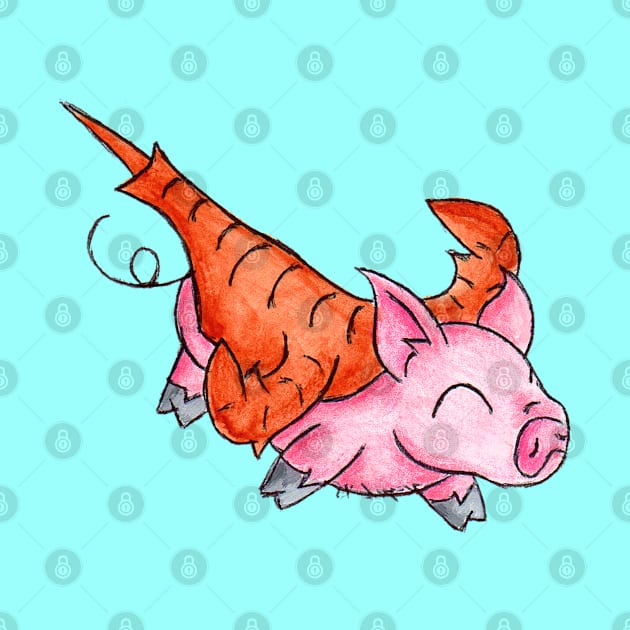 Eurypterus Piggy by KristenOKeefeArt