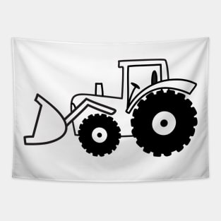 Tractor Digger Tapestry