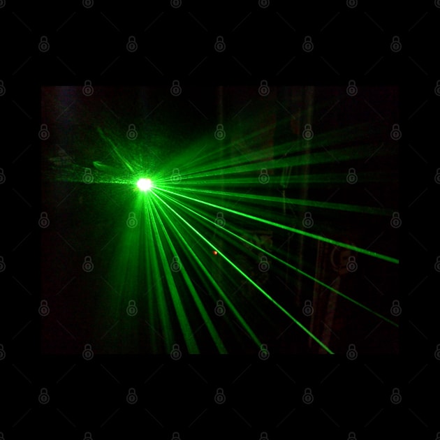 GREEN LASER LIGHT UFO by neilstuartcoffey