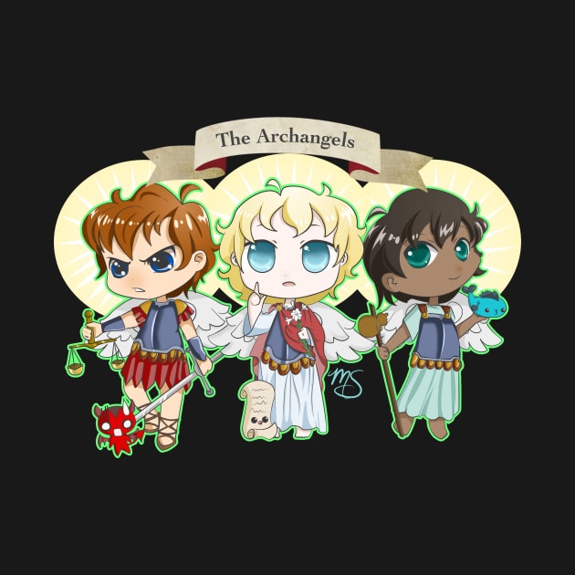 Chibi Archangels by Megasha