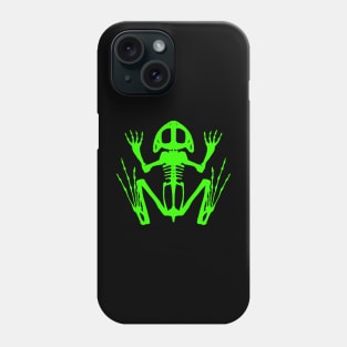 Frog Skeleton (Green) Phone Case