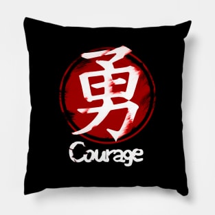 Seven Virtues of Bushido Emblem (Yu: Courage) II Pillow