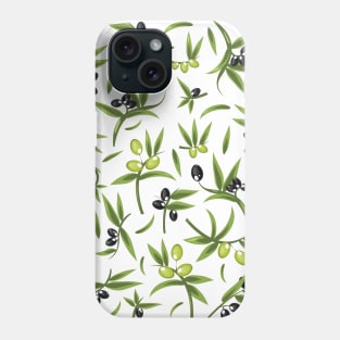 vintage olive pattern Phone Case